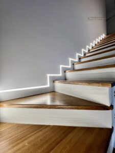iluminacion a medida para escalera