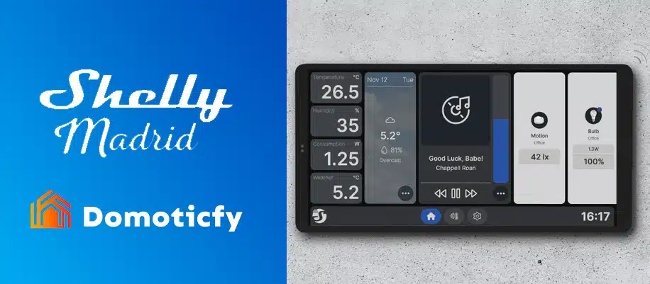 Captura de la app Shelly utilizada en instalaciones de domótica